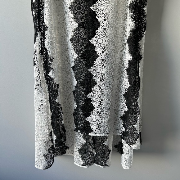 Anne Fontaine black and white sheer lace dress - Picture 3 of 8